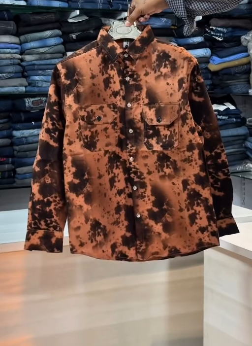 🔥 Bold Urban Edge: Abstract Print Statement Shirt