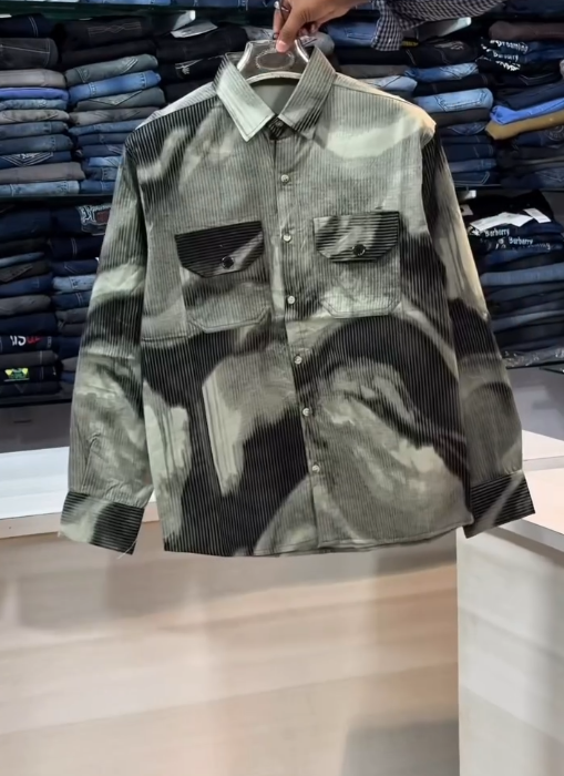 🔥 Bold Urban Edge: Abstract Print Statement Shirt