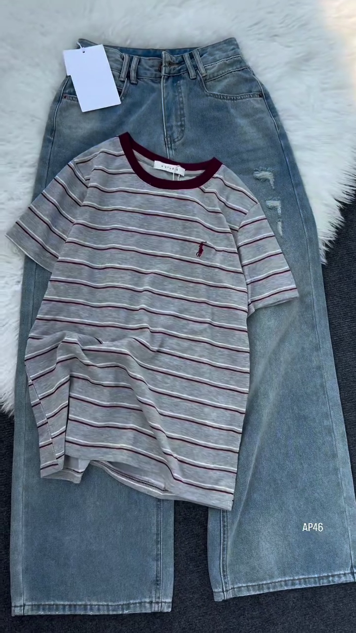 👕 Classic Stripes, Modern Comfort: Everyday Essential Tees