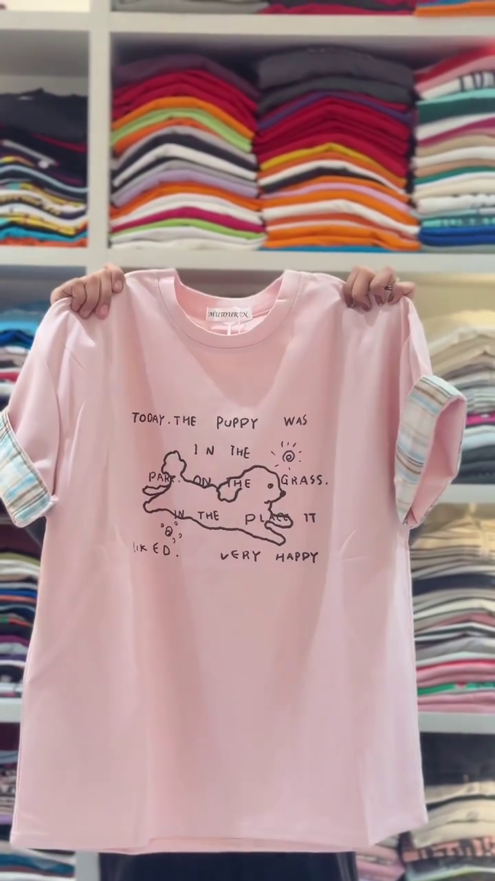 🐶 Playful & Cozy: Graphic Puppy Everyday Tee