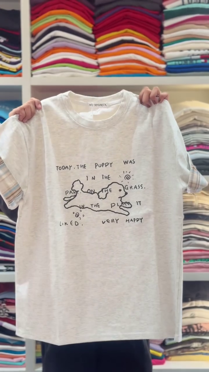 🐶 Playful & Cozy: Graphic Puppy Everyday Tee