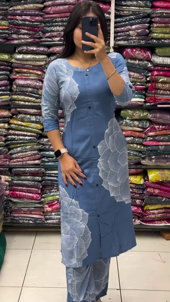 Soft & Stylish – Premium 2-Piece Cambric Cotton Set