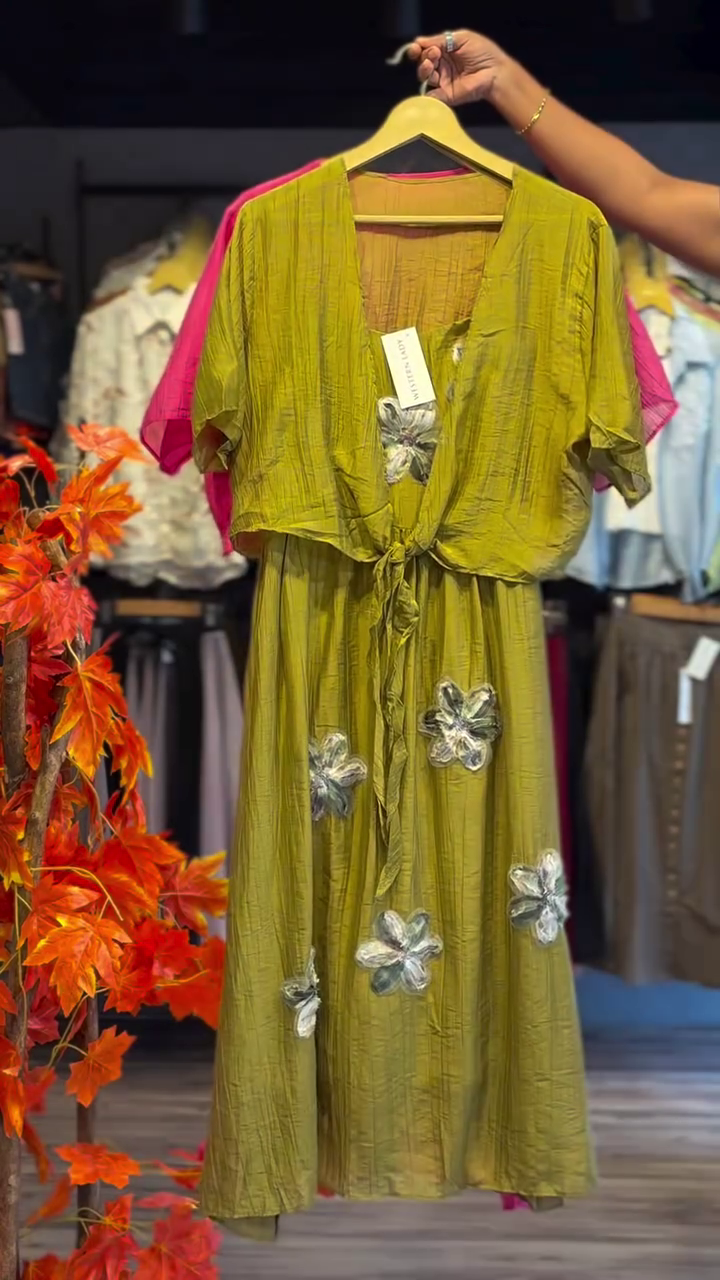 Elegant White Floral Dress with Sheer Tie-Front Shrug – Feminine Charm Meets Effortless Grace
