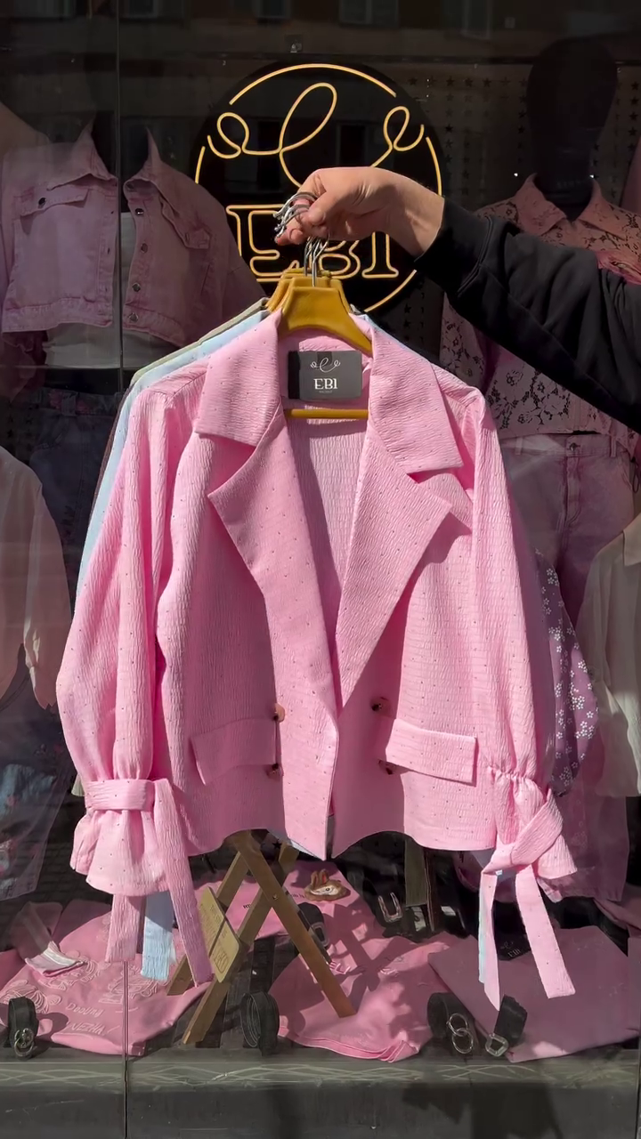 🌸 Blush Belle Textured Blazer – Elegant Double-Breasted Statement Jacket | XXS–XXL | Multiple Colors & Designs 🌸