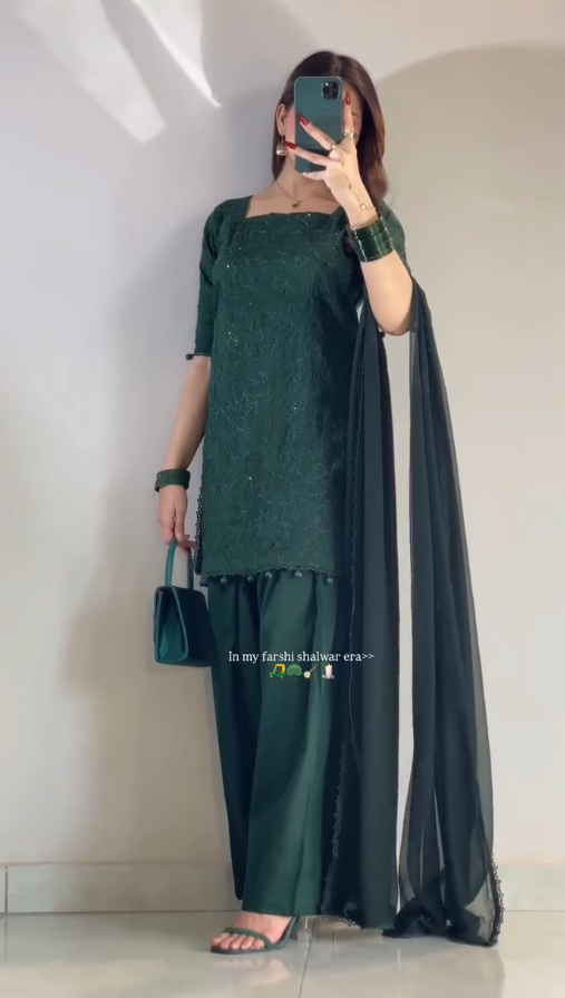 Elegant Embellished Flared Kurta Set – Graceful Charm Meets Festive Glamour