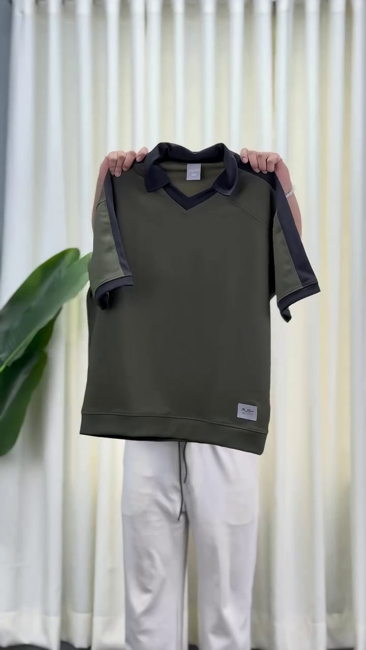 White & Black Oversized Polo – Casual Comfort for Men and Boys
