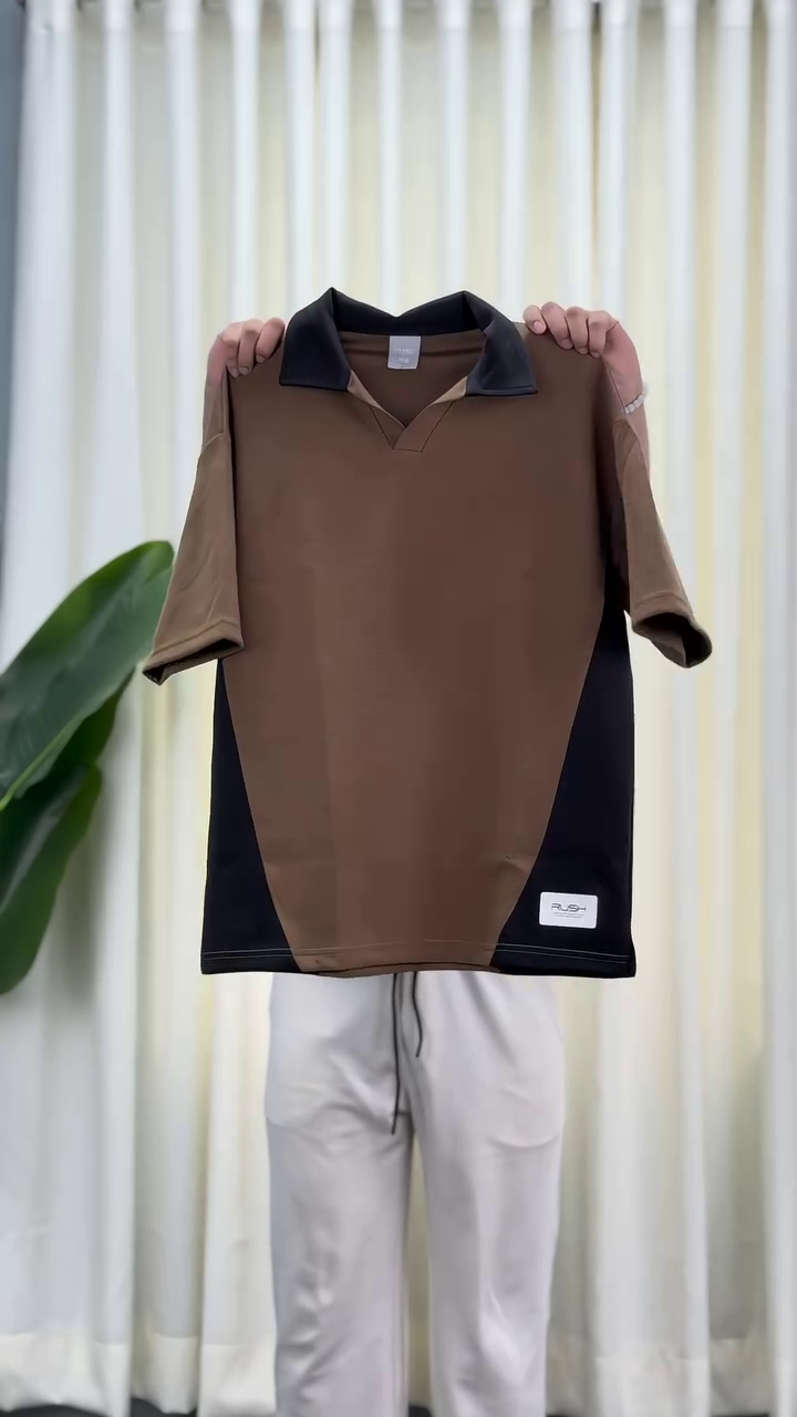 White & Black Oversized Polo – Casual Comfort for Men and Boys
