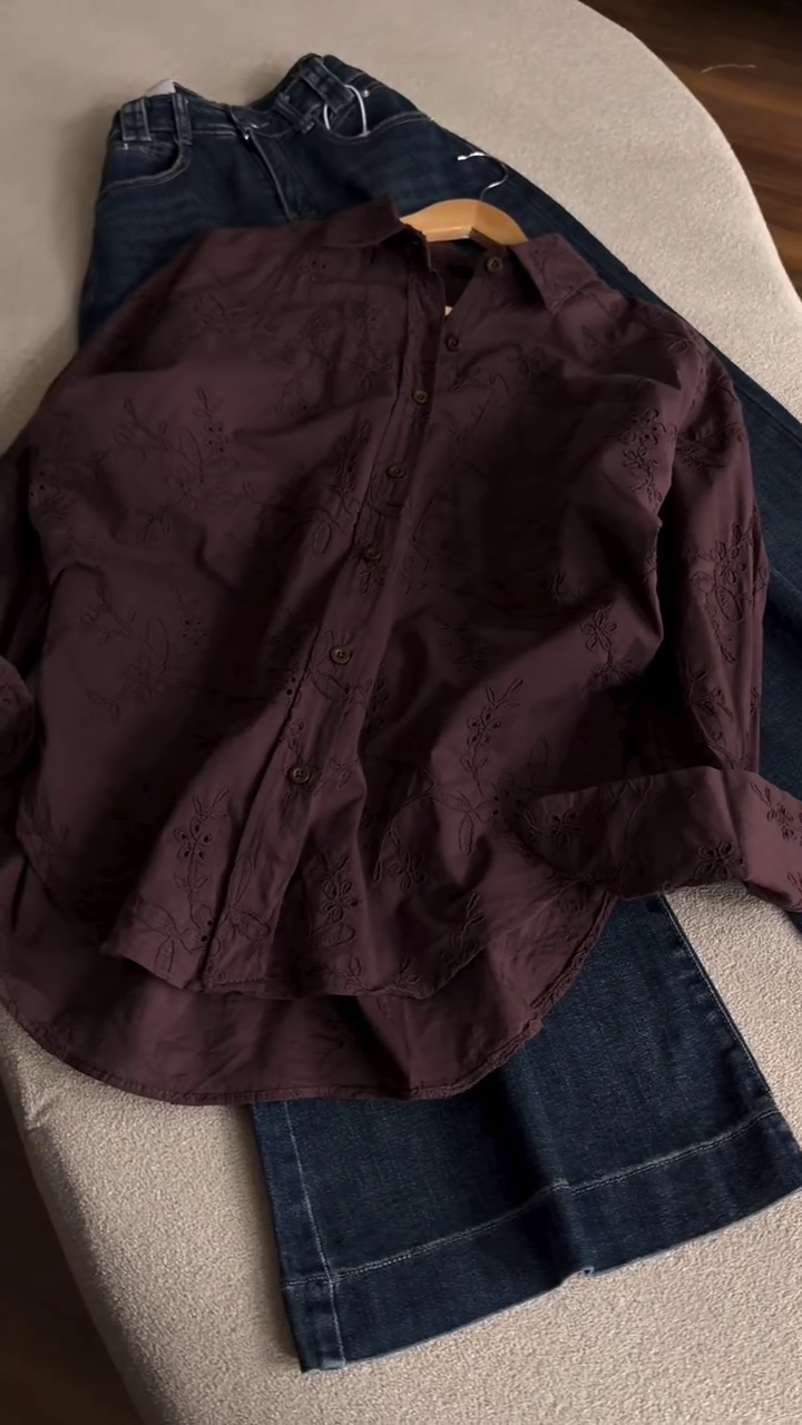 “Effortless Style: How an Embroidered Button-Down Shirt Transforms Your Denim Look”