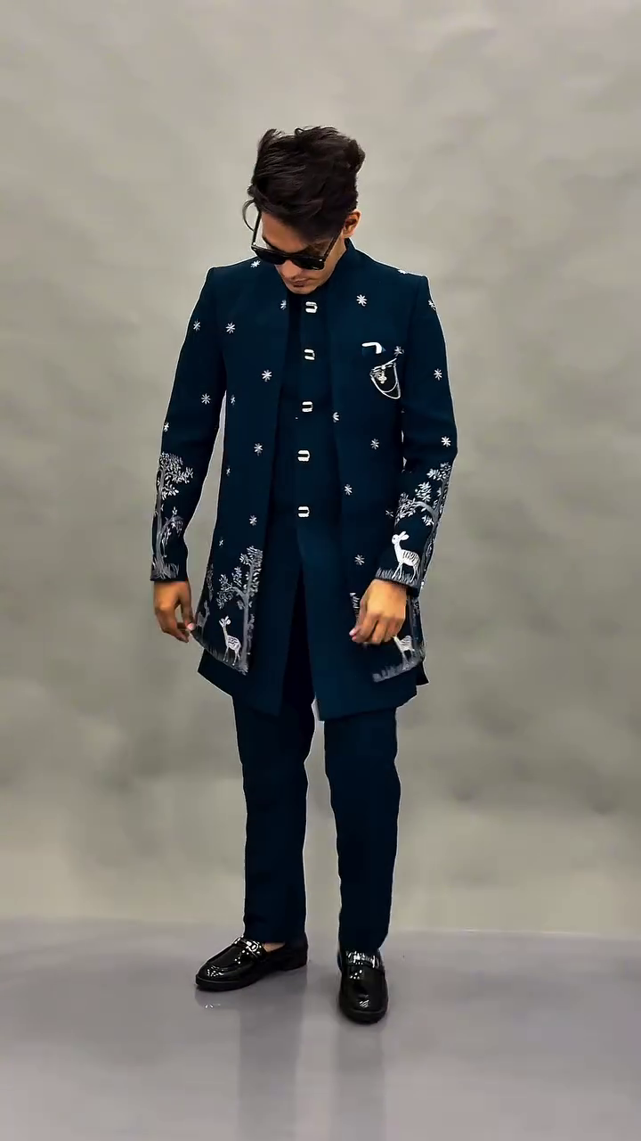 Royal Elegance Redefined: Premium Indo-Western Set for Statement Style 👑