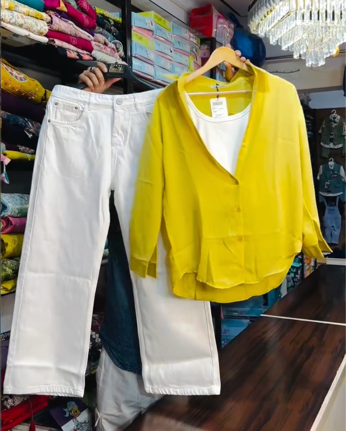 Spring & Summer New Loose Fit Thin Shirt with Inner & Denim Combo – Lightweight Trendy Style at Just ₹149!