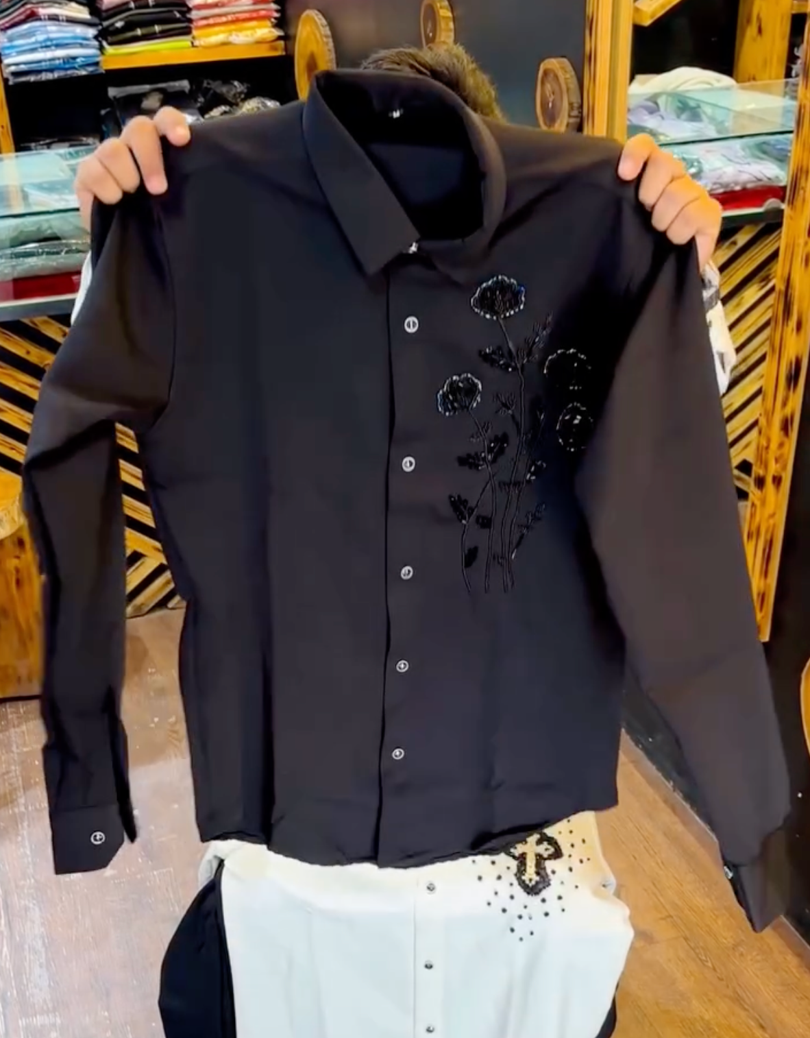 🔥 Designer Embroidered Shirt for Men – Luxury Slim Fit @ Just ₹99! ✨