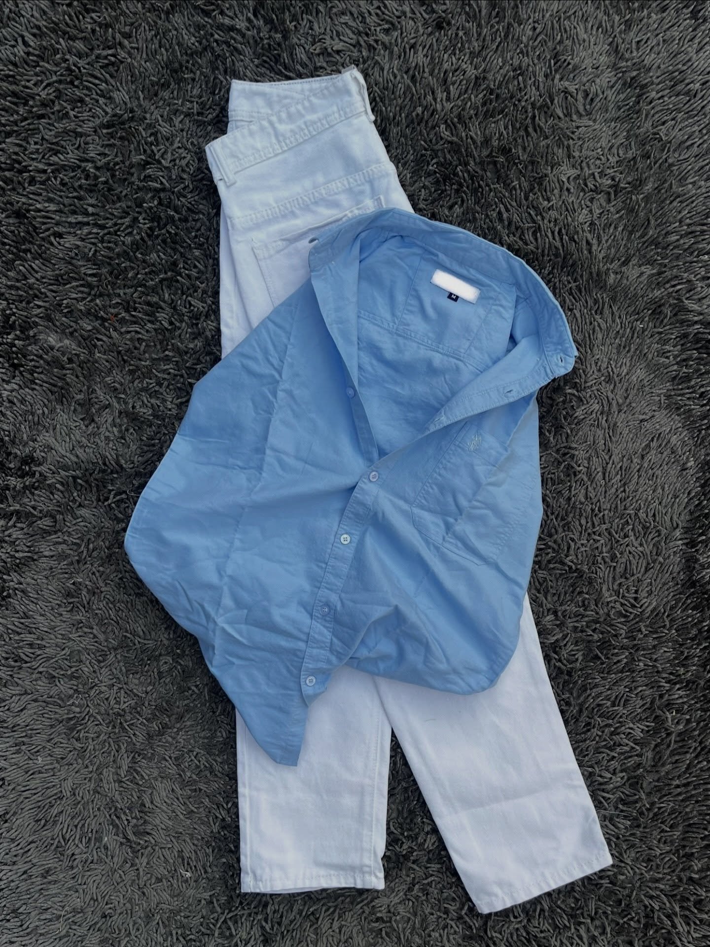 Dark Olive Shirt & White Trouser Combo at Just ₹149!