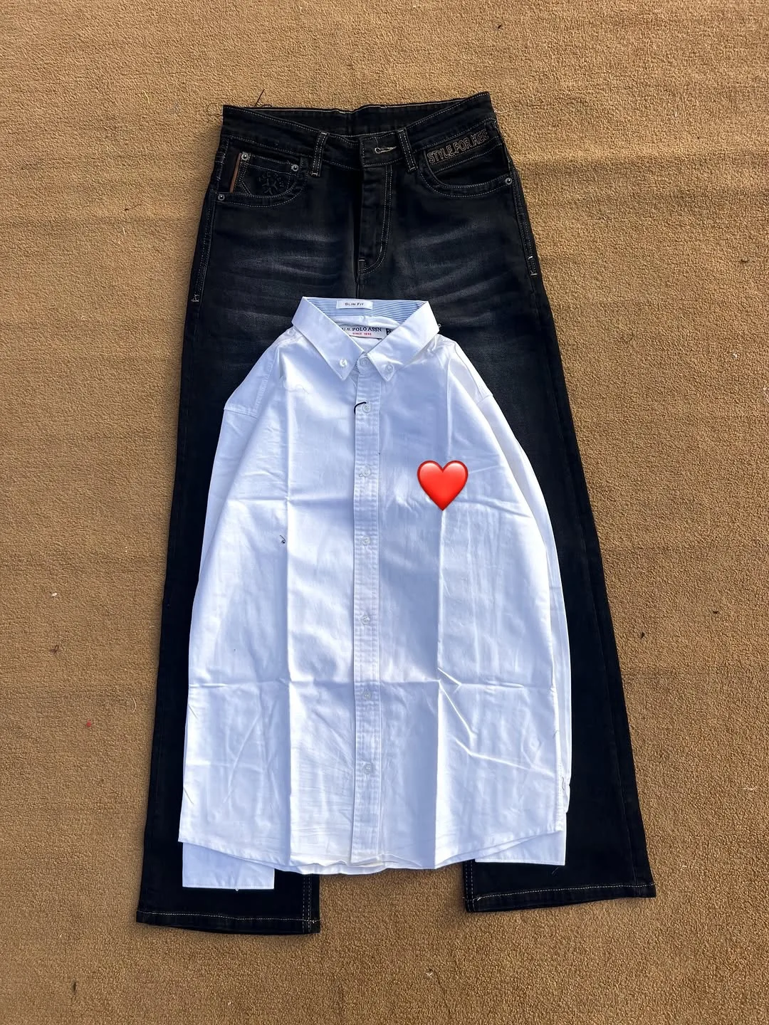 Turn Heads in Style – Red Shirt & White Jeans Combo at Just ₹149!