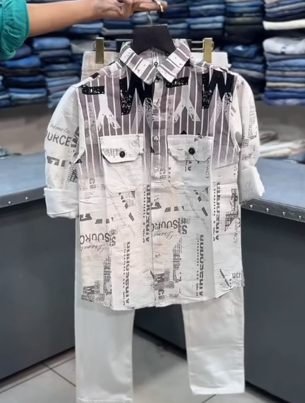 Bold Street Style – Newspaper Print Casual Shirt for Men at Just ₹149!