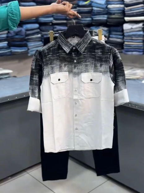 Bold Street Style – Newspaper Print Casual Shirt for Men at Just ₹149!