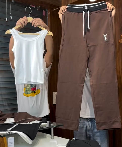 Stylish Polo T-Shirt and Track Pants Co-Ord Set for Men – Premium Casual Streetwear Outfit