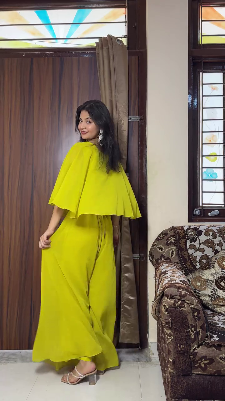 Effortless Elegance: Transform Your Look with Flowy Cape Co-ord Sets