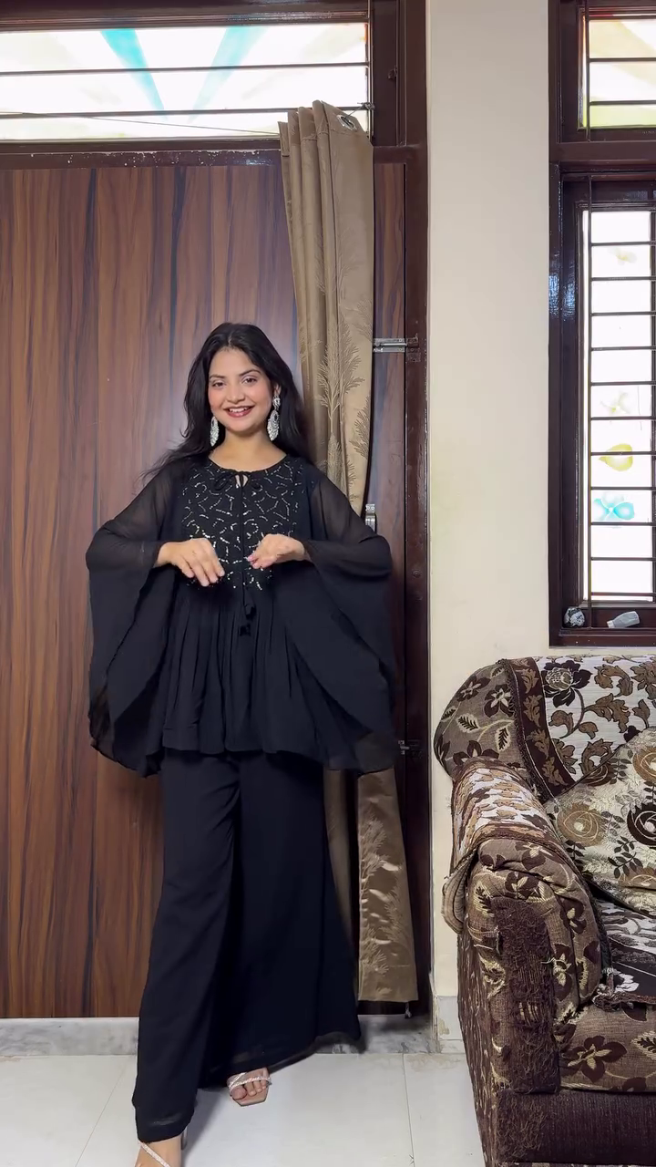Effortless Elegance: Transform Your Look with Flowy Cape Co-ord Sets