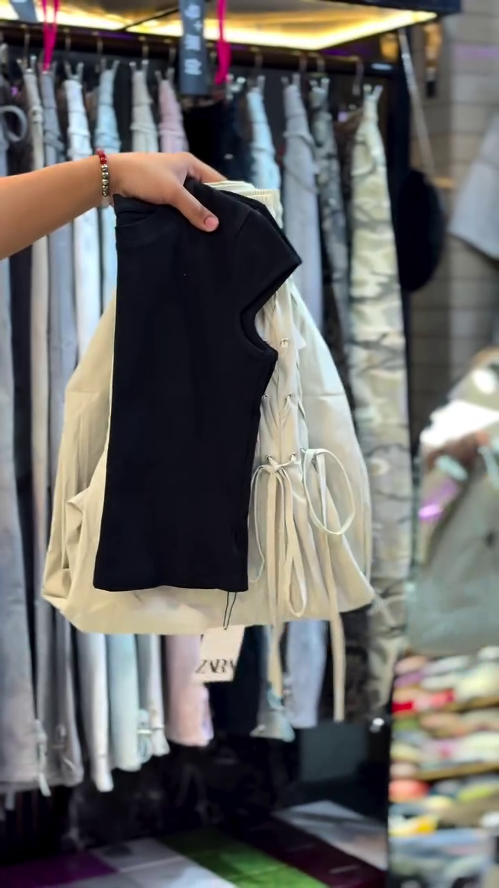 Trendy Cargo Pants with Crop Top Combo
