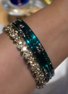 Emerald Elegance Bangles Set