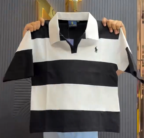 Classic  Striped Polo T-Shirt