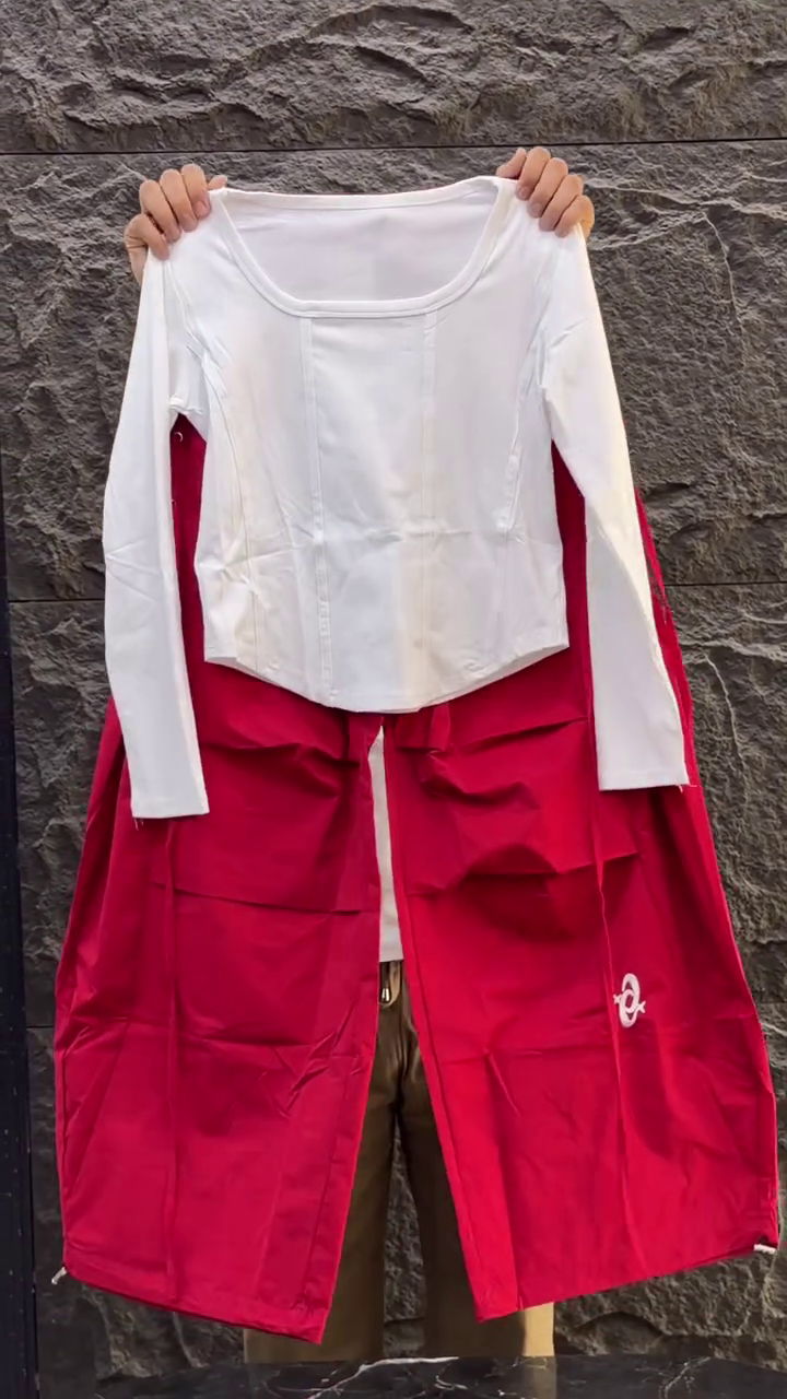 Trendy Full Sleeve Top & Wide-Leg Cargo Pants Co-Ord Set
