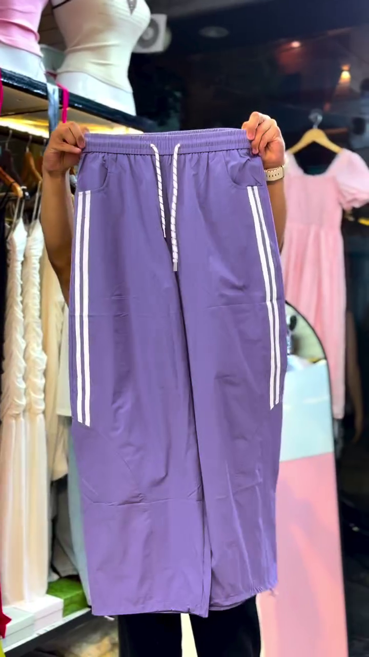 Trendy Off-Shoulder Top & Wide-Leg Track Pants Co-Ord Set