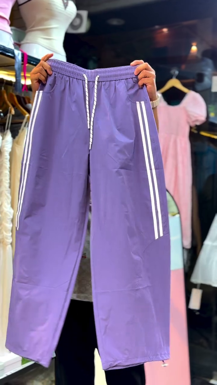 Trendy Off-Shoulder Top & Wide-Leg Track Pants Co-Ord Set