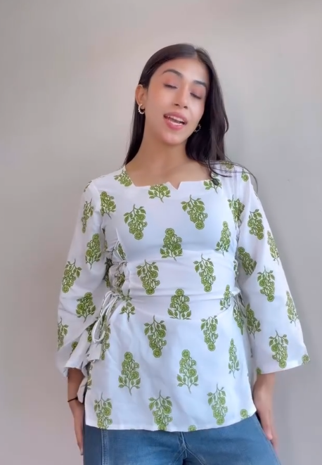 Elegant Embroidered & Printed Kurti – Perfect Blend of Style and Comfort