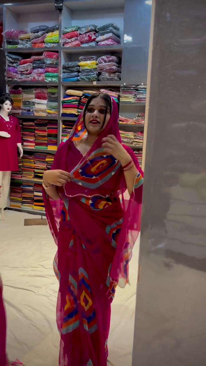 Vibrant Rajasthani Leheriya Saree