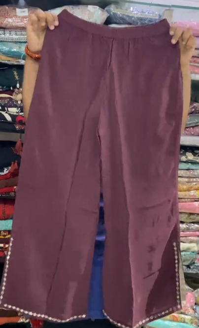 Elegant Wine Embroidered Kurta Set: Graceful Ethnic Style