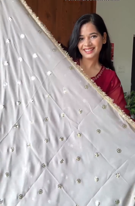 Elegant Maroon Embroidered Anarkali Set with Graceful Dupatta