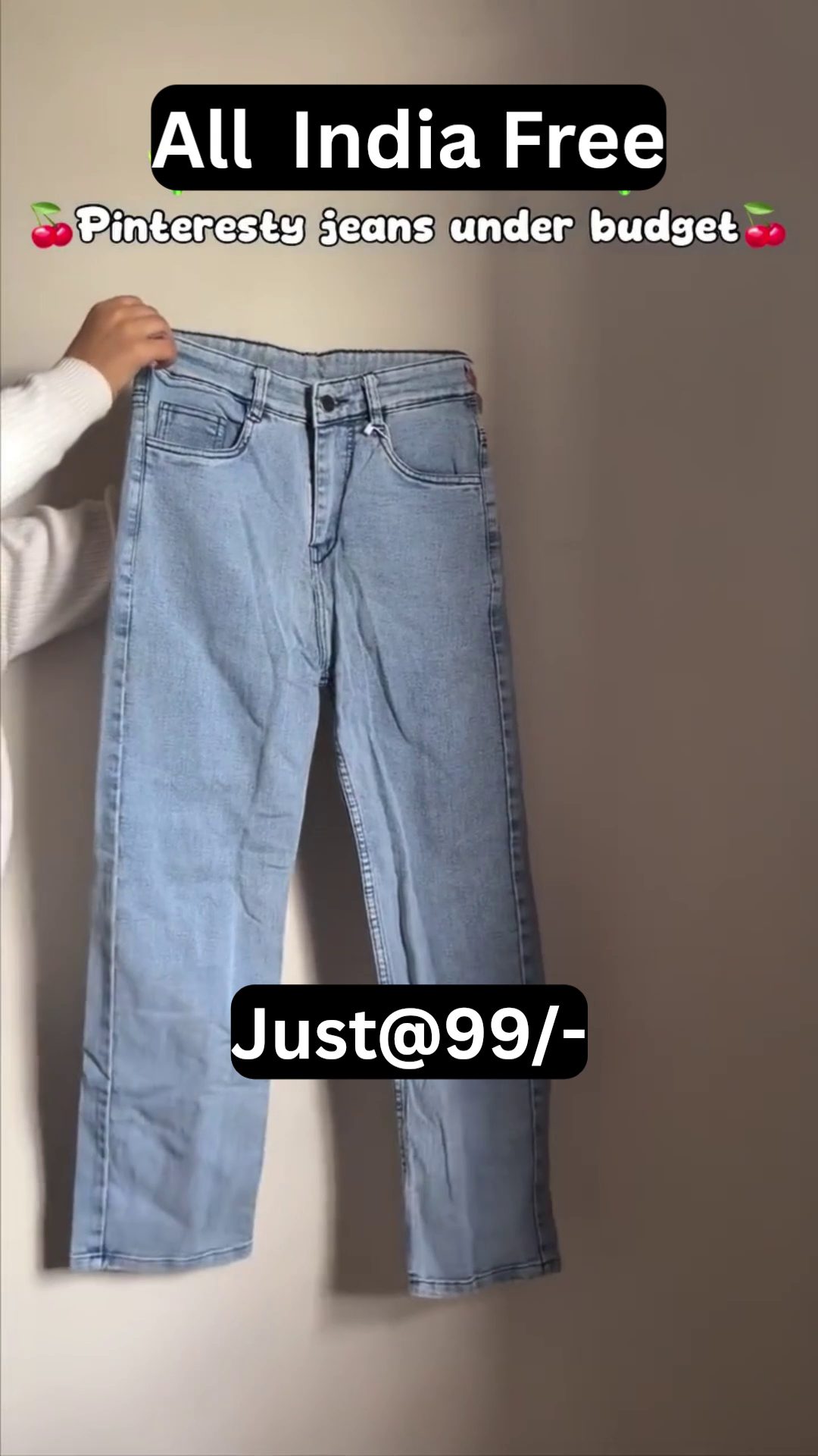 Trendy Pinterest-Inspired Wide Leg Heart & Bow Design Jeans for Women – Stylish High Waist Denim