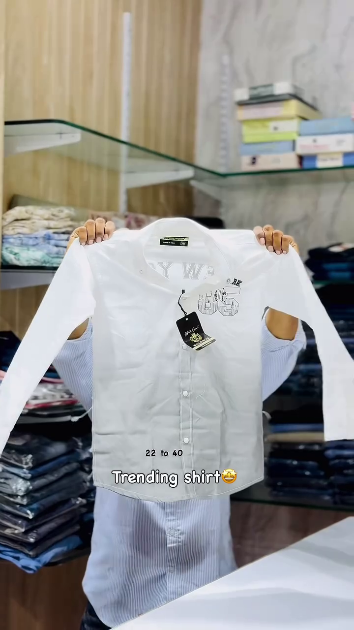 Trendy Ombre Printed Casual Shirt for Men – Premium Full Sleeve Stylish Cotton Blend Shirt