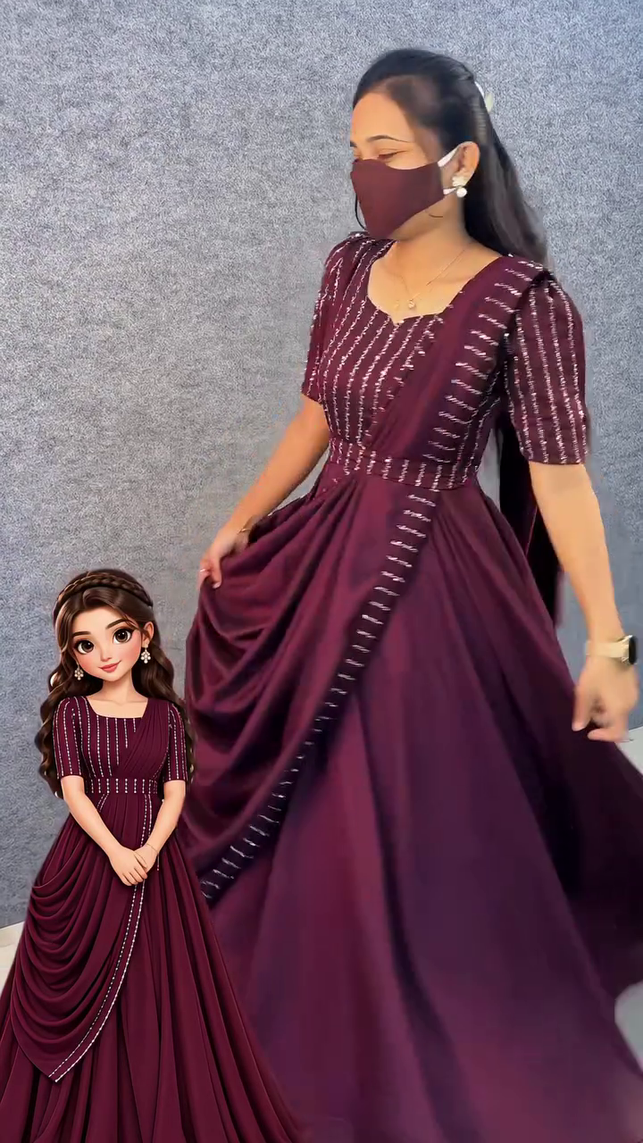 Elegant Anarkali Suit with Matching Dupatta – Graceful Festive Ethnic Wear for Women